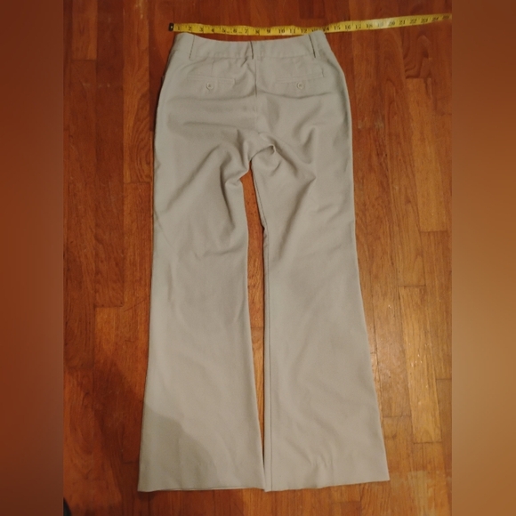 Victoria's Secret Body By Victoria The Christie Fit Beige Flare Office Pants - Picture 3 of 4